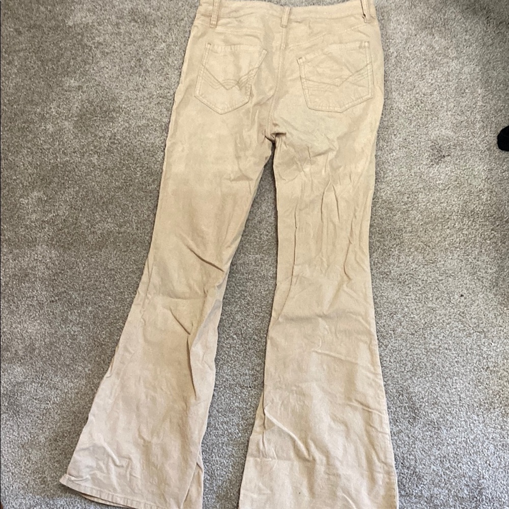Women's Tan Flared Pants